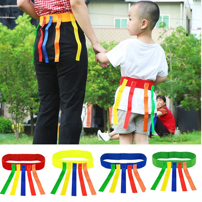 5 10pcs/set Baby Toy For Children Funny Game Toy Belt For Kindergarten Kids Catching Tail Training Equipment Teamwork Game Toys