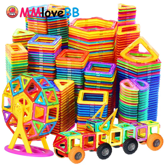 Kids Big Size Plus Magnetic Blocks for Children Designer Constructor Set Toys Building Blocks
